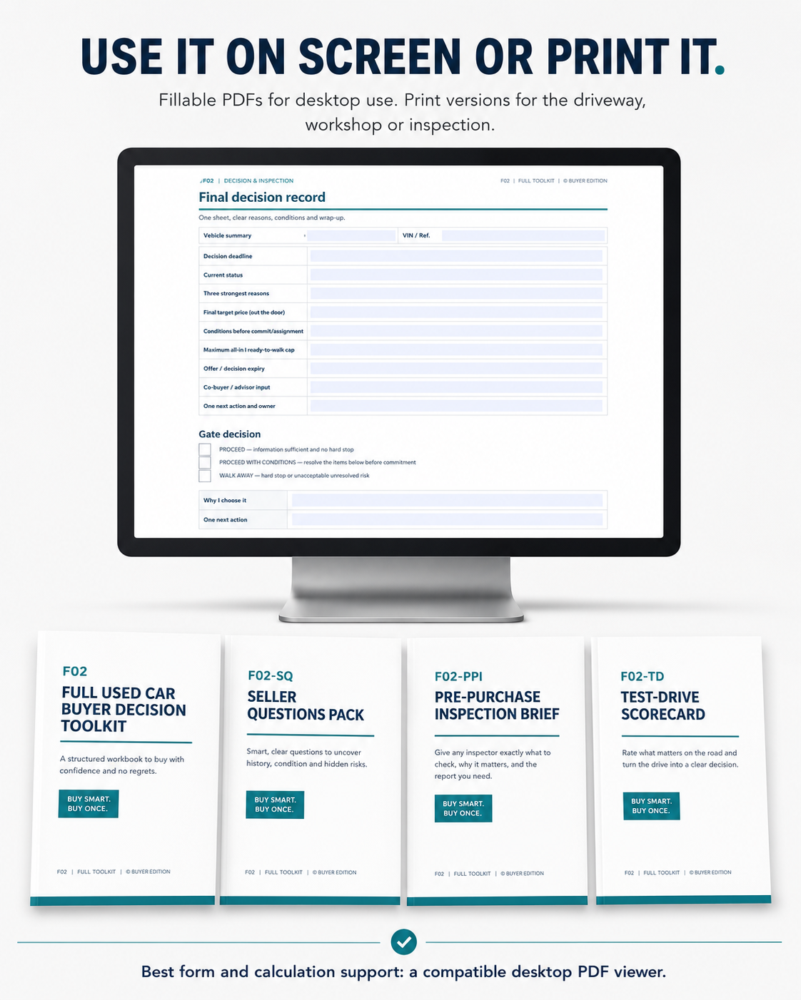 Used Car Buyer Decision Toolkit — 2026 Australian Edition